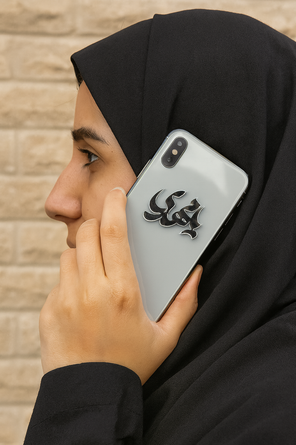 استیکر پشت موبایل آینه ای یا مهدی 100 عددی